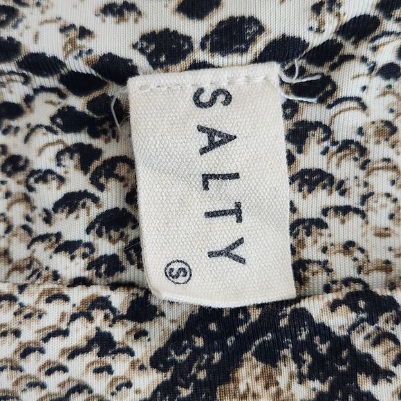 Salty by Andie Snakeskin Print Cropped Tank Top Size Small Snakeskin Fitted Tank - Picture 5 of 9